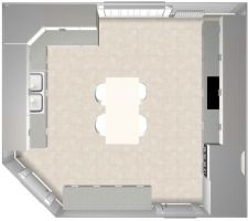 Plan cuisine 1: vue de dessus