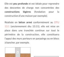 Petite explications pour ce qui ne connaissent pas le procés des fondations sur semelles..