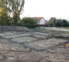 Fouilles en cours - vue zone habitable