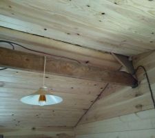 Chambre avec porte à galandage maison !