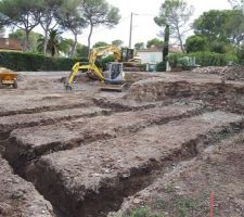 Fouilles en cours de réalisation