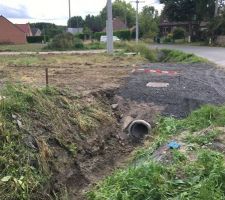 Busage pour l'accès au terrain