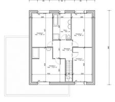 Étage : 4 chambres + salle de bain