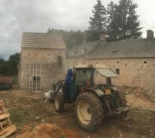 Four à pain en cours de sablage