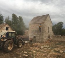 Four à pain en cours de sablage