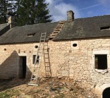 D&eacute;couverture toiture cot&eacute; cour