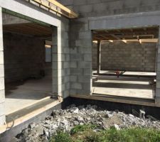 Seuils baies vitr&eacute;es et porte d'entr&eacute;e