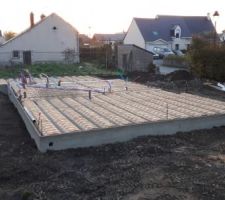 Mise en place des gaines diverses.