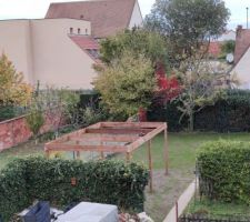 Pergola en construction