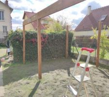 Pergola en construction