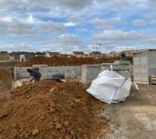 Vide sanitaire en cours de construction