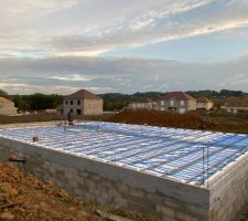 Vide sanitaire en cours de construction