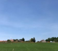 Terrain avant travaux de voirie