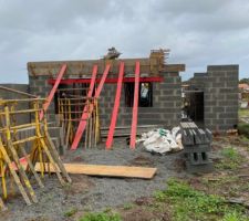 &Eacute;l&eacute;vation des murs rdc