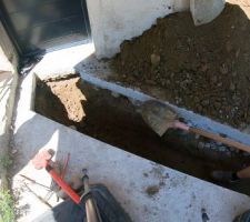 Juin 2020 : Terrassement pour évacuations PVC et drainage
Photos tirées de l'épisode 21 de - La rénovation de Koggy - https://bit.ly/KoggyEP21
