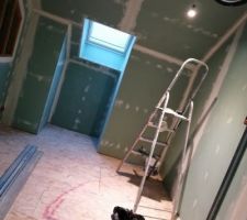 Salle de bain suite parentale en cours...