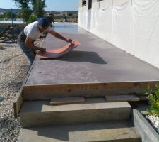 Réalisation empreinte pour béton marqué