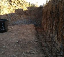 Ferraillage du local technique piscine