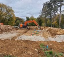 Terrassement commenc&eacute; le 26 octobre