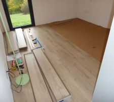 Pose du parquet flottant