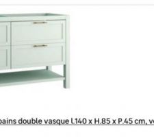 MEUBLE DOUBLE VASQUE Leroy MERLIN