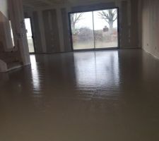 Chape fluide étage et RDC coulée