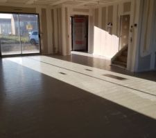 Chape fluide étage et RDC coulée