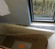 Paillasse SDB r&eacute;alis&eacute;e