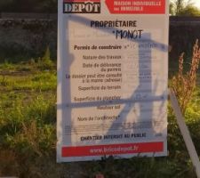 6ème semaine d'affichage du panneau