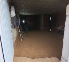 Petit avant/après de ce qui sera le garage