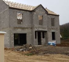 La maison du voisin a d&eacute;j&agrave; pouss&eacute; en 2 mois... Quelle vitesse!!!