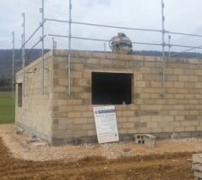 Préparation coulage dalle étage