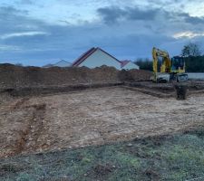 Avancement du terrassement