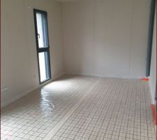 Préparation pour le chauffage au sol et la chape.