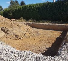 Début du terrassement en août.
