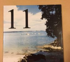 Pose du numéro personnalisé en céramique