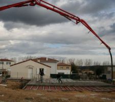 Coulage de la dalle.