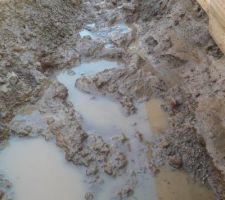 Boue après pluie