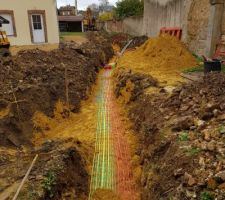 Tranchée technique VRD 75m de long