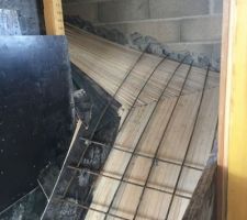 Pr&eacute;paration de l'escalier int&eacute;rieur