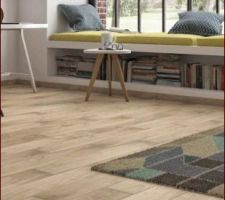Carrelage imitation parquet joints marrons