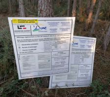 Panneau d'&eacute;tude du terrain