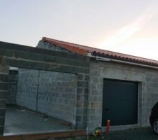 Achèvement du pignon.