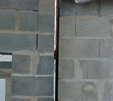 Différence de hauteur entre les deux constructions.