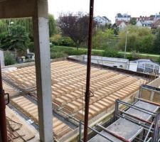 Terrasse séjour avant coulage