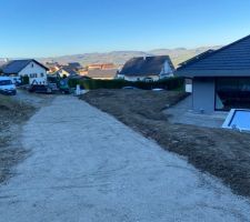 Remblai de finitions
Terrassement phase finale