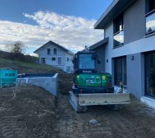 Remblai de finitions
Terrassement phase finale