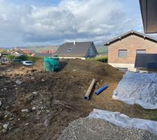 Remblai de finitions in progress