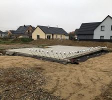 Mise en sécurité des réserves pour la pose des murs