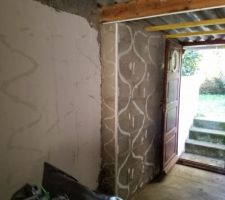 Mise à nue de la "chambre" du garage (où nous avons découvert une grande famille de rats dans le plafond ?)